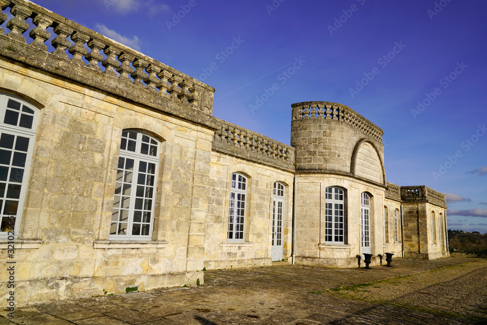 Bourg-sur-Gironde medieval castle in gironde on dordogne river
