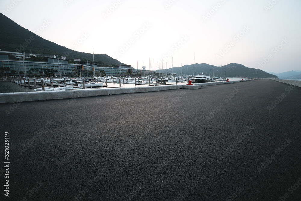 custom made wallpaper toronto digitalasphalt road beside the sea