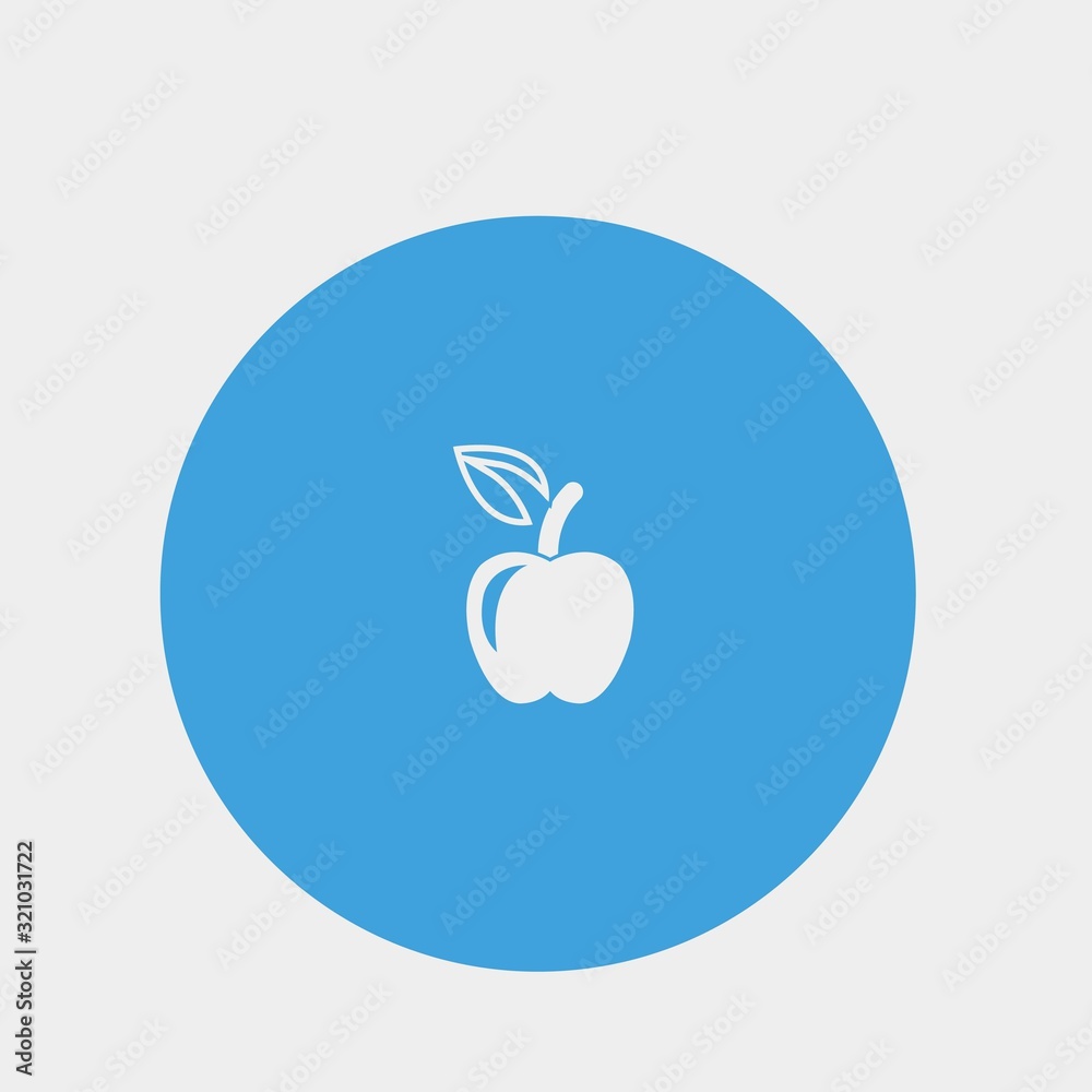 apple icon vector illustration and symbol for website and graphic design apple icon vector illustration and symbol for website and graphic design