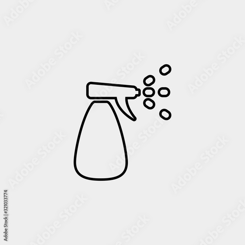 insecticide spray icon vector illustration and symbol for website and graphic design