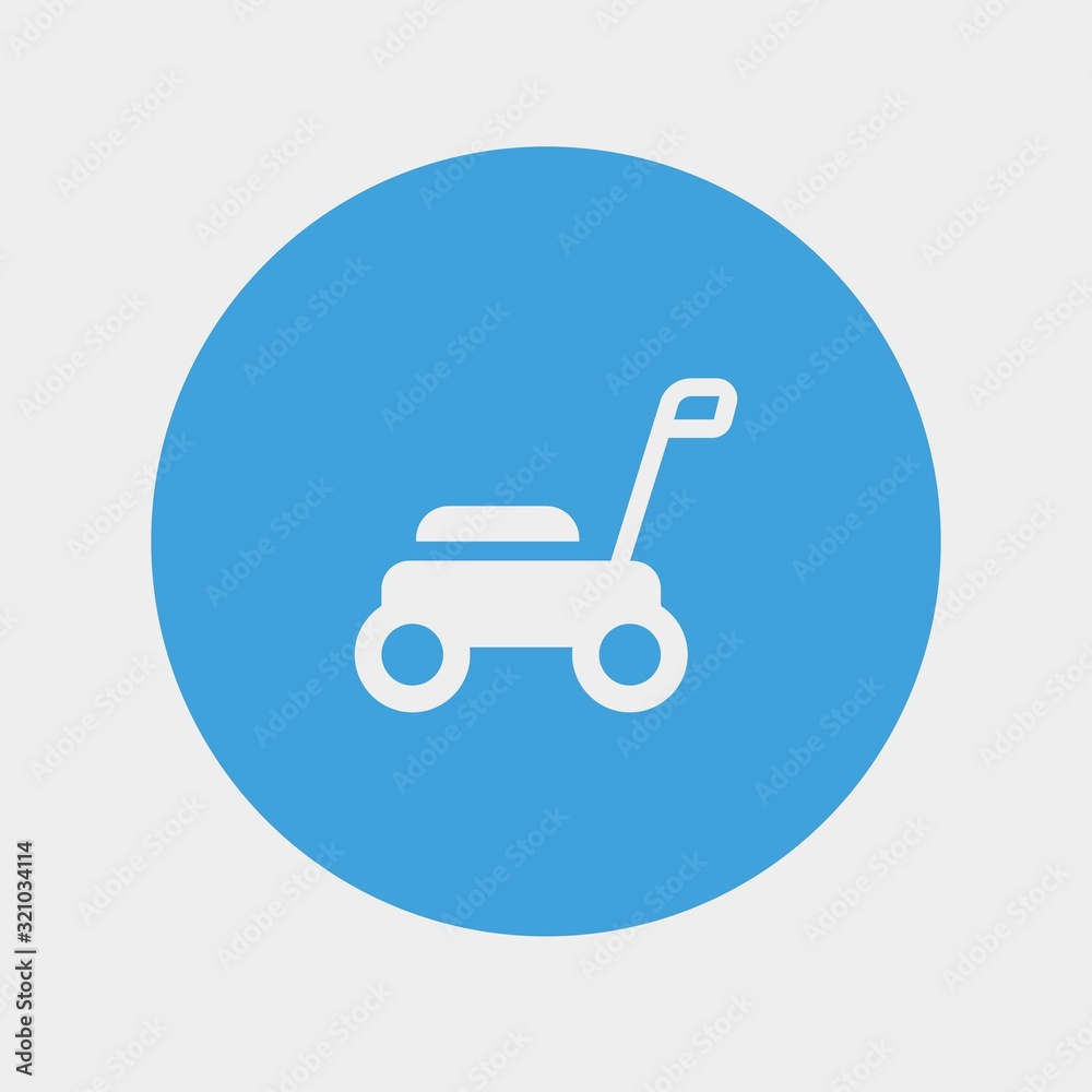 lawnmower icon vector illustration and symbol for website and graphic design lawnmower icon vector illustration and symbol for website and graphic design