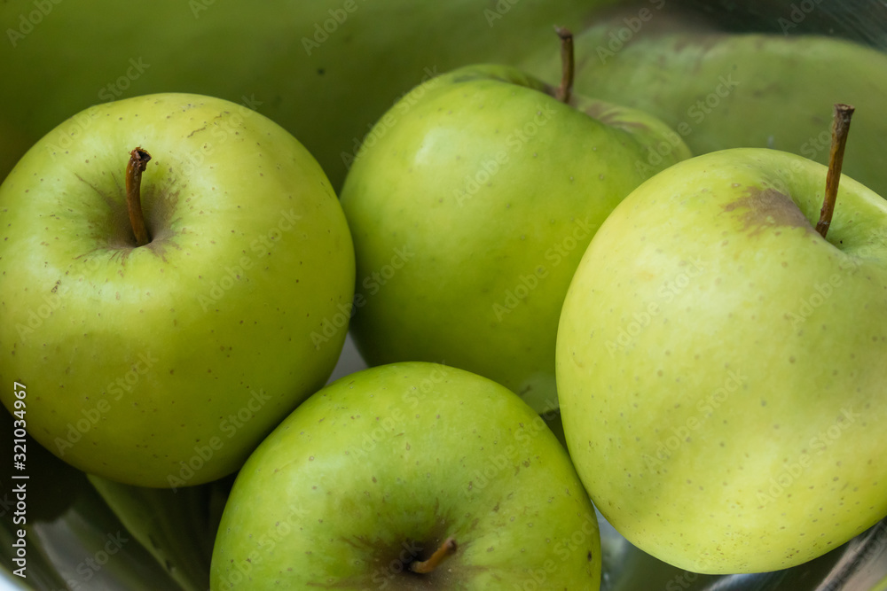 Bowl of delicious fresh green apples Bowl of delicious fresh green apples