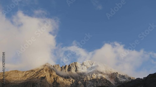 Persian Iran mountains - Dena Mountains, Zagros Mountains(time-lapse) photo