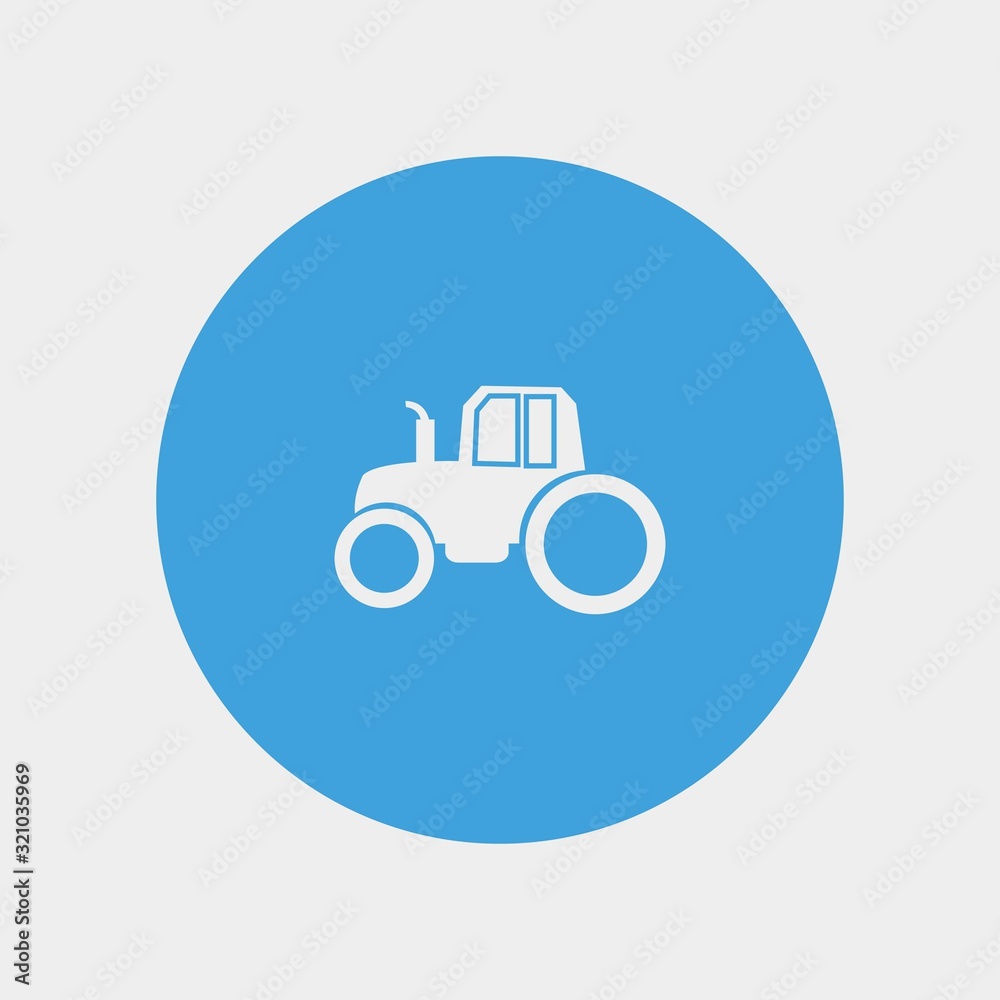 tractor icon vector illustration and symbol for website and graphic design tractor icon vector illustration and symbol for website and graphic design