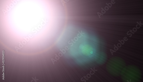 Overlays, overlay, light transition, effects sunlight, lens flare, light leaks. High-quality stock image of sun rays light effects, overlays or flare glow isolated on black background for design
