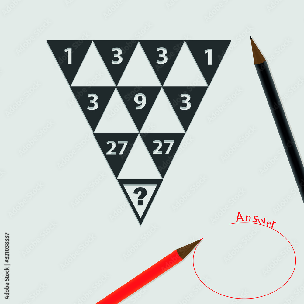 Vetor de puzzles with a numerical solution. riddles. Answer. Counting ...