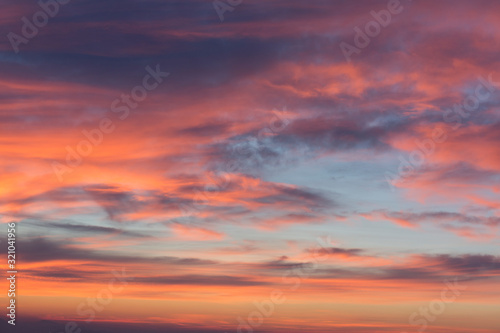 Sunset sky with clouds © Shchipkova Elena