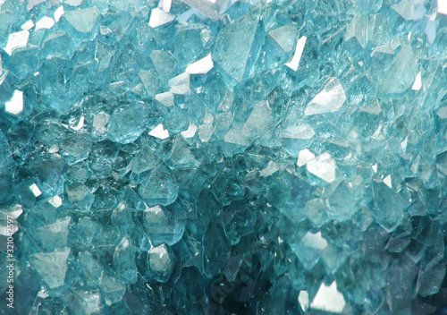 aquamarine gem crystal quartz mineral geological background photo