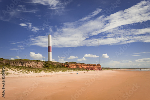 the beach lighthouse seen in the morning