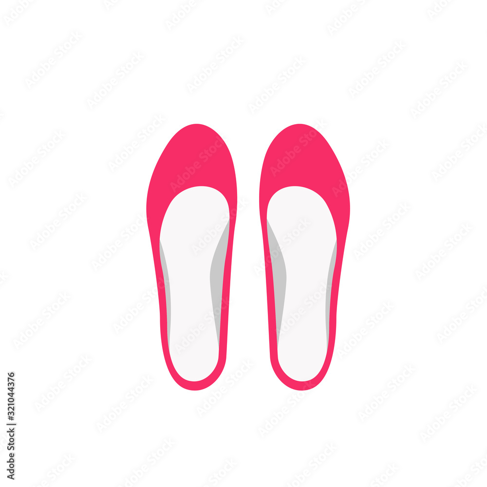 Ballerina flats in flat style vector illustration Ballerina flats in flat style vector illustration