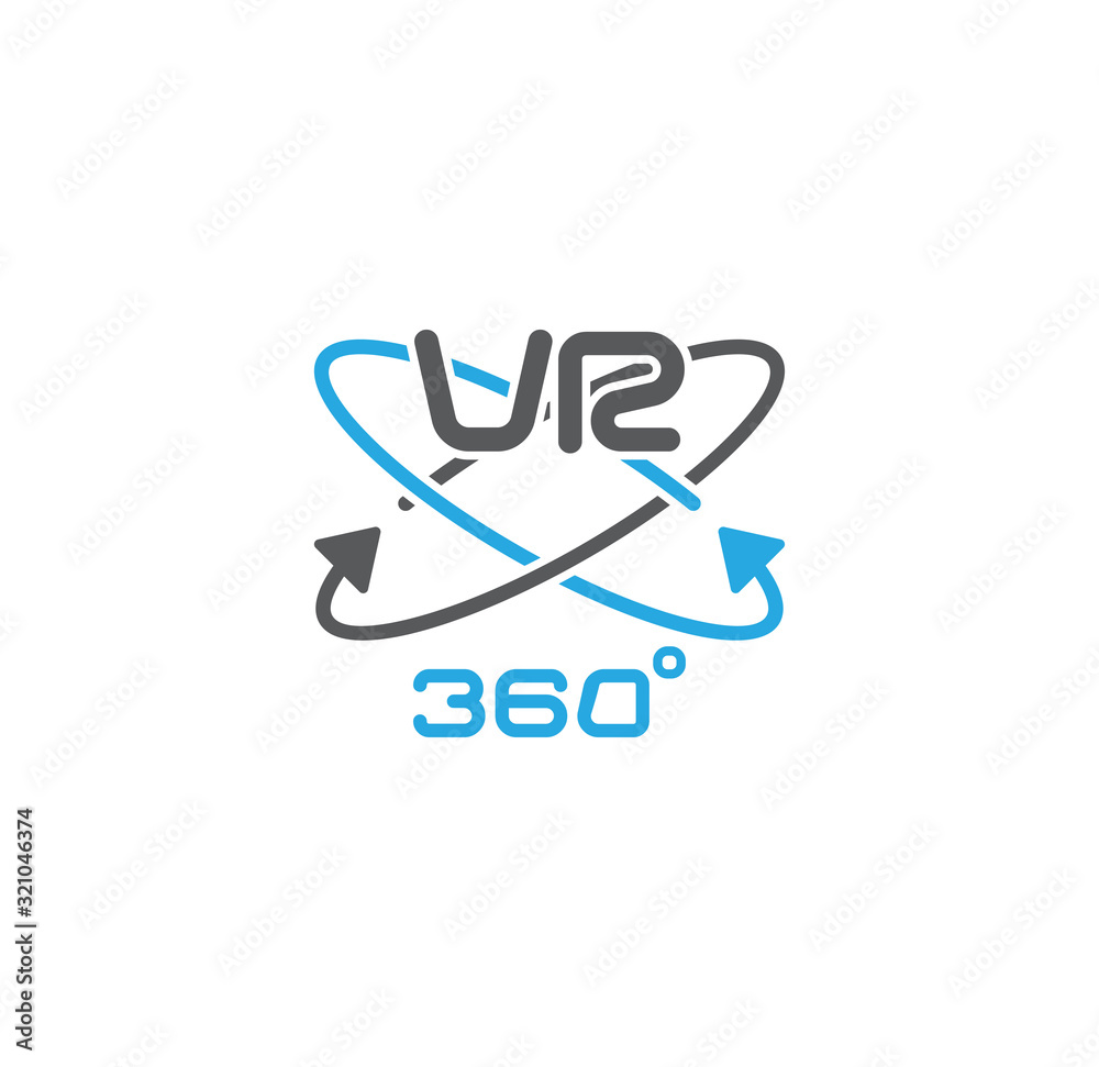 Virtual reality VR related icon on background for graphic and web design. Creative illustration concept symbol for web or mobile app