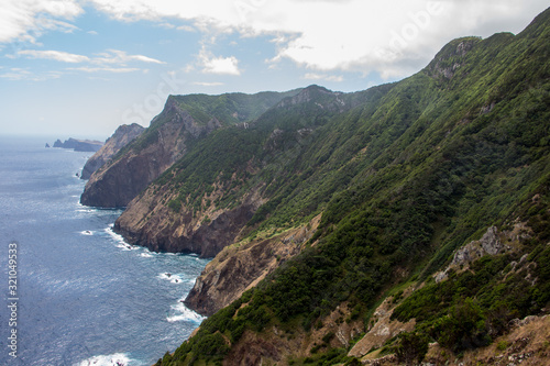 Madeira coastline cliffs Hiking small trail sea