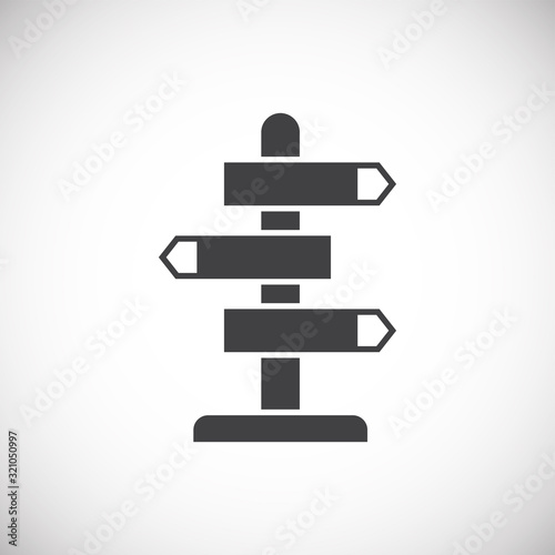 Travel related icon on background for graphic and web design. Creative illustration concept symbol for web or mobile app