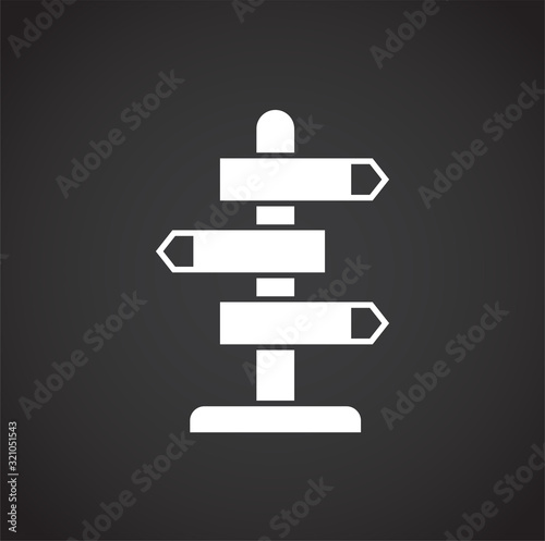 Travel related icon on background for graphic and web design. Creative illustration concept symbol for web or mobile app