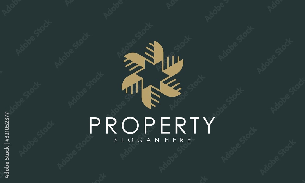 luxury interior logo property vector illustration luxury interior logo property vector illustration