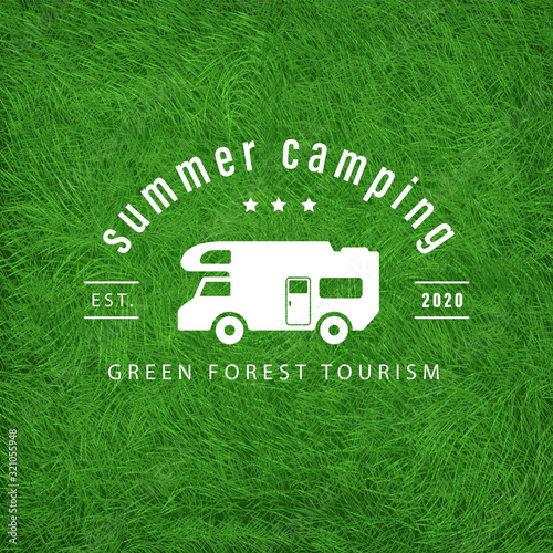 camping logo vector	