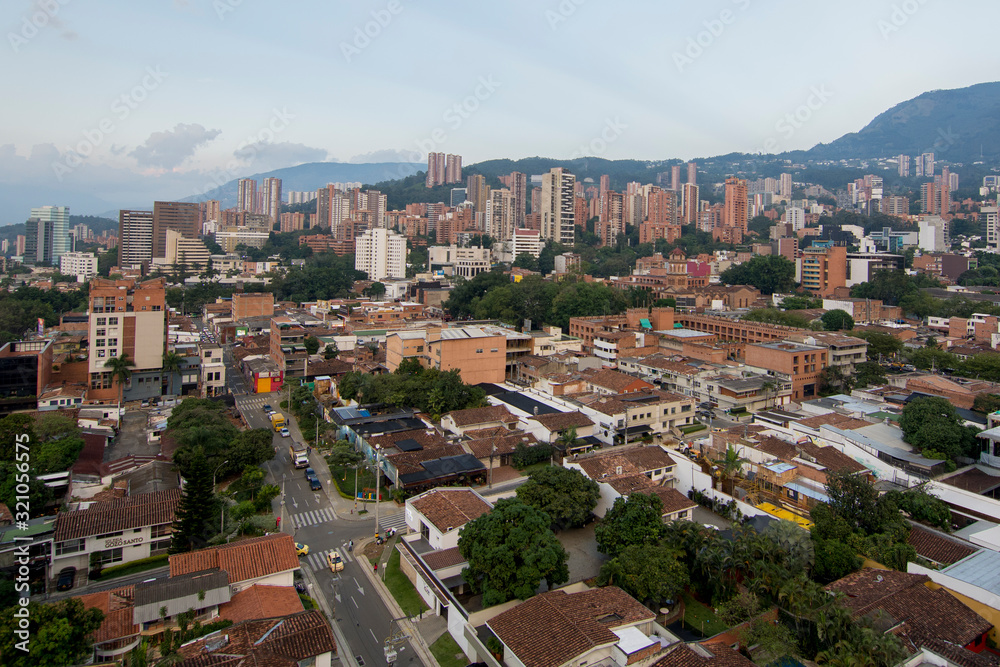Panoramic of Medellin, Sector El Poblado