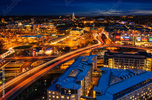 High angle view of Gothenburg, Sweden, Europe