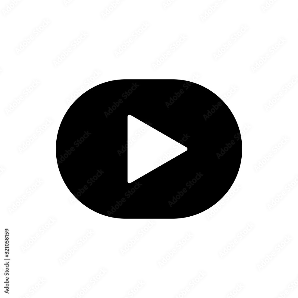 Play button outline icon isolated. Symbol, logo illustration for mobile concept and web design. Play button outline icon isolated. Symbol, logo illustration for mobile concept and web design.