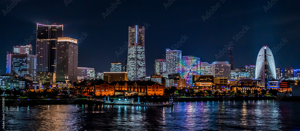 Fototapeta premium Night view of Yokohama ~ 横浜 みなとみらい 夜景 ~