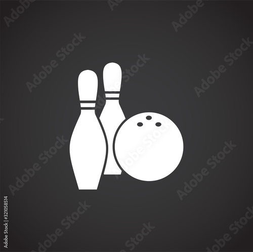 Sport related icon on background for graphic and web design. Creative illustration concept symbol for web or mobile app