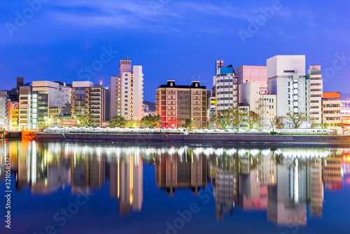 Hiroshima  Japan River Cityscape
