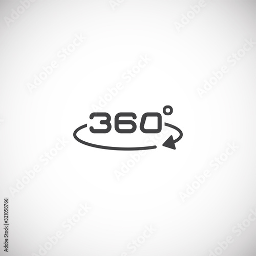 Virtual reality VR related icon on background for graphic and web design. Creative illustration concept symbol for web or mobile app