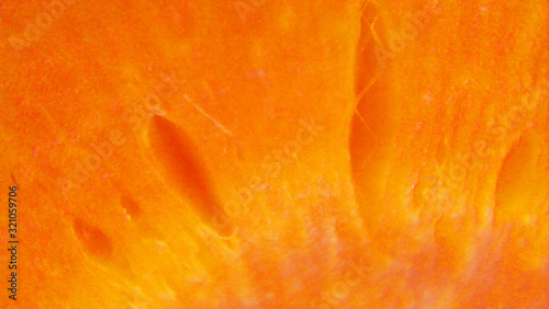 Photography red carrot with high magnification