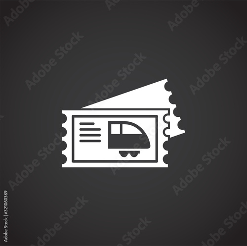 Travel related icon on background for graphic and web design. Creative illustration concept symbol for web or mobile app