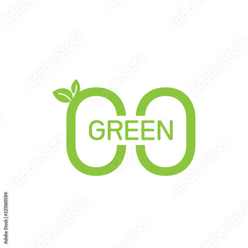 Logo design about go green idea