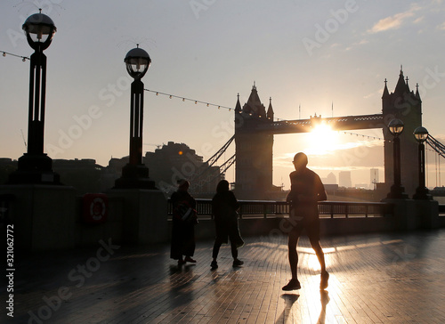 Sunrise at Tower Bridge, London