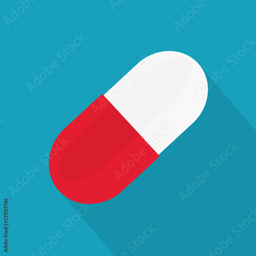 capsule medical pill icon- vector illustration