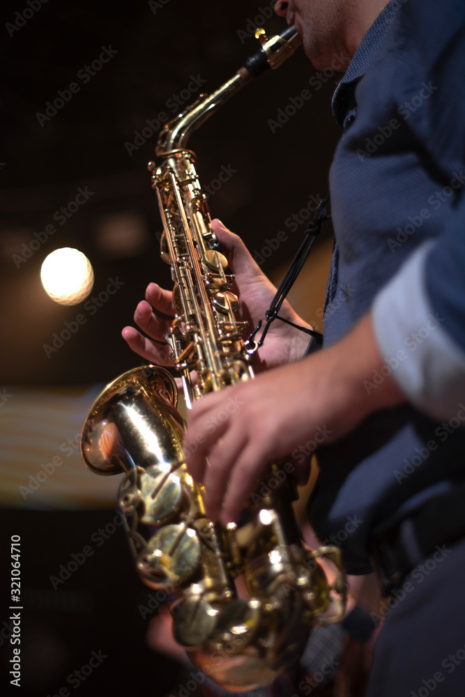 Fototapeta premium saxophone at a concert