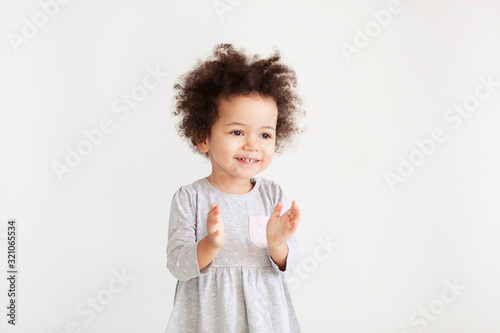 Cute funny little girl