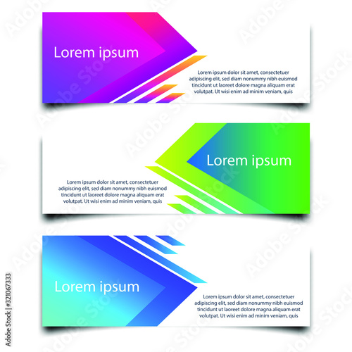 Abstract Web banner design background or header Templates vector illustration