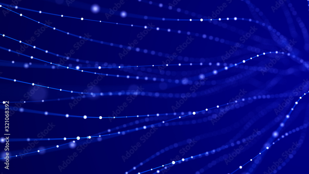 Network connection structure. Big data digital blue background. Science background with connected dots and lines. 3d rendering. Network connection structure. Big data digital blue background. Science background with connected dots and lines. 3d rendering.