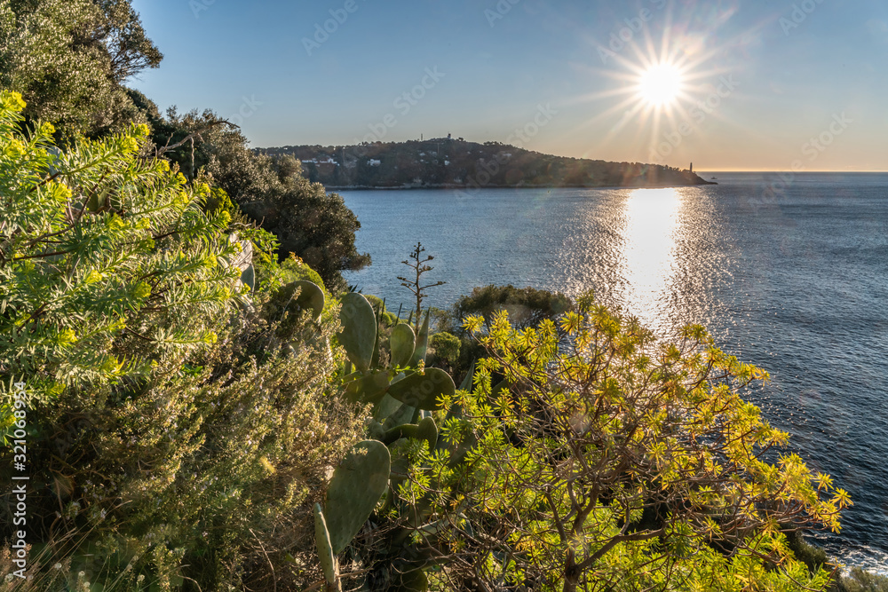 Obraz premium Lever de soleil sur le Cap Ferrat