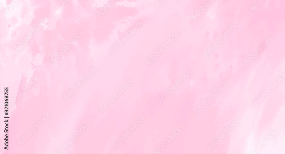 Pink watercolor background for your design, watercolor background concept, vector.