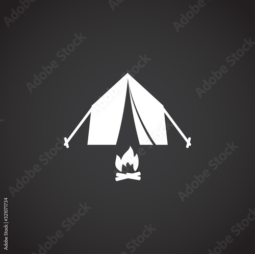 Travel related icon on background for graphic and web design. Creative illustration concept symbol for web or mobile app