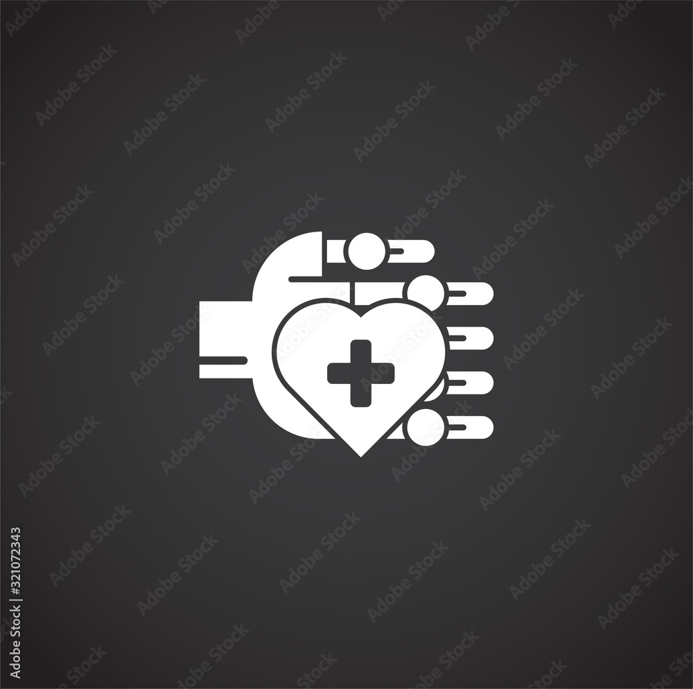 Robotic surgery related icon on background for graphic and web design. Creative illustration concept symbol for web or mobile app Robotic surgery related icon on background for graphic and web design. Creative illustration concept symbol for web or mobile app