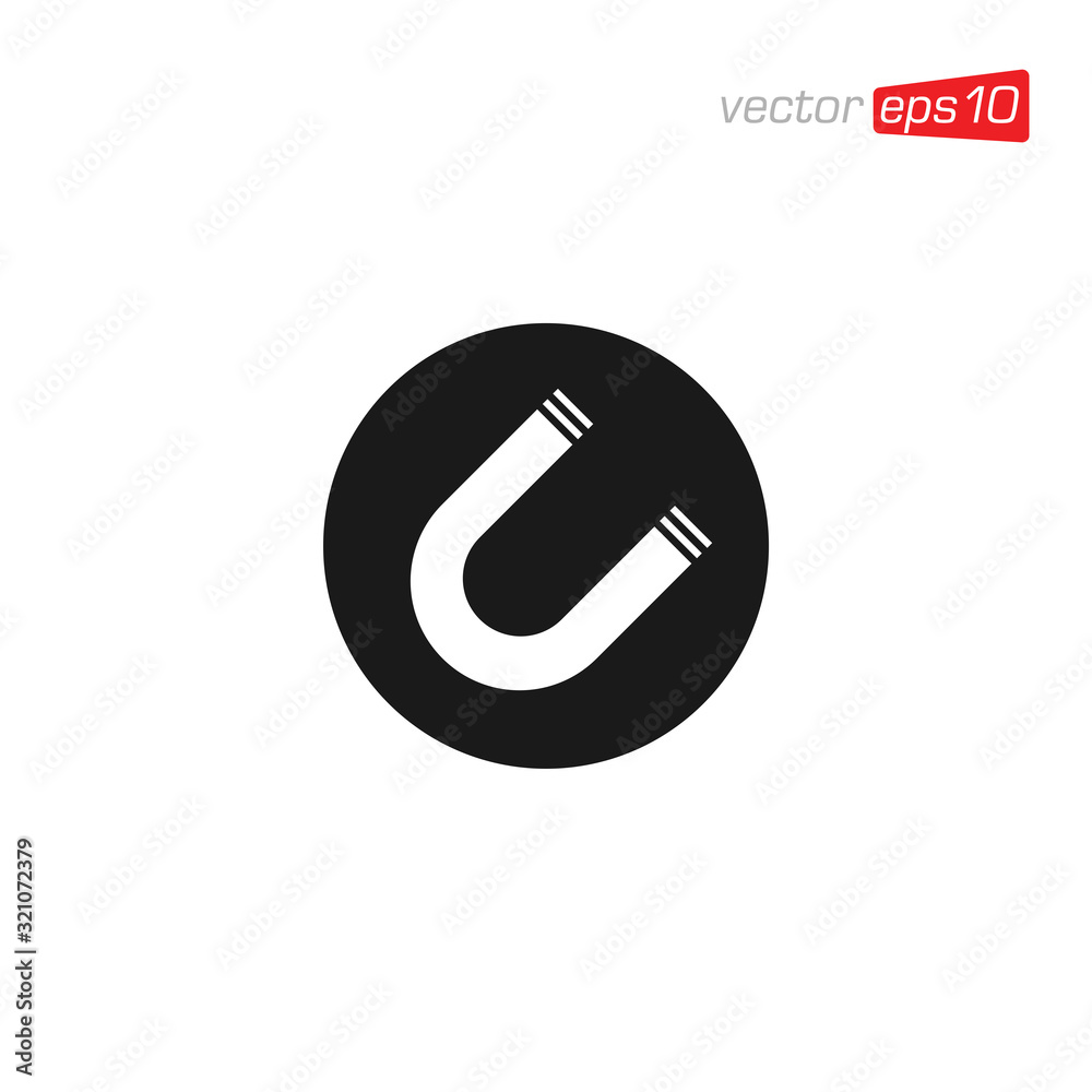 Magnet Icon Design Vector Template Magnet Icon Design Vector Template
