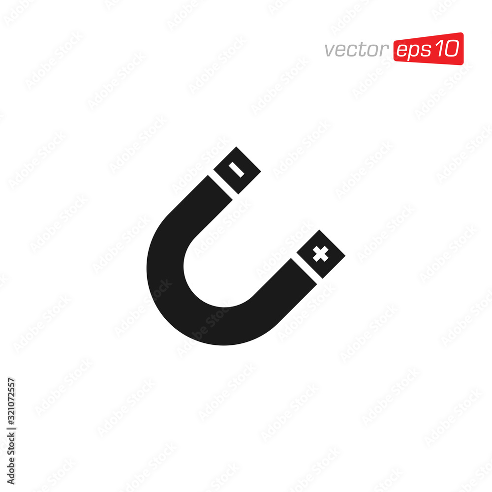 Magnet Icon Design Vector Template Magnet Icon Design Vector Template
