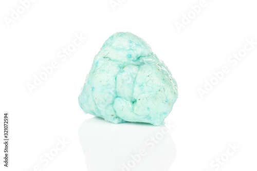 One bolus of chewing gum isolated on white background