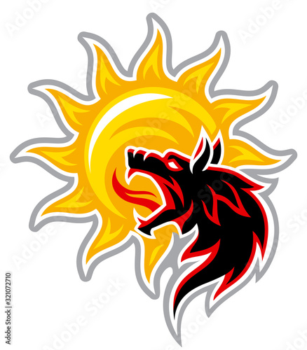 the black wolf devours the sun