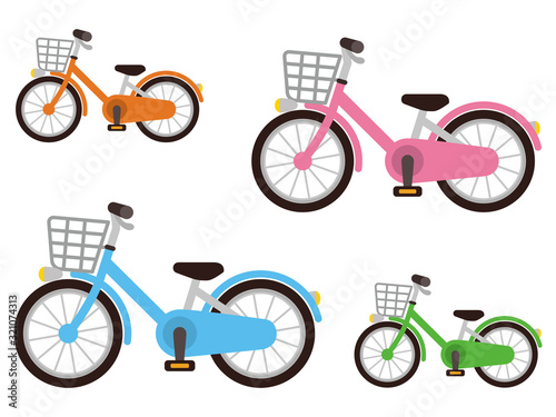 カラフルな自転車