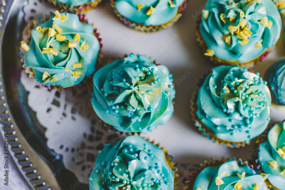 handmade turquoise cupcakes handmade turquoise cupcakes