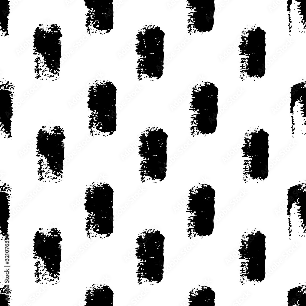 Monochrome seamless pattern. Paint spots. Vector illustration. Monochrome seamless pattern. Paint spots. Vector illustration.