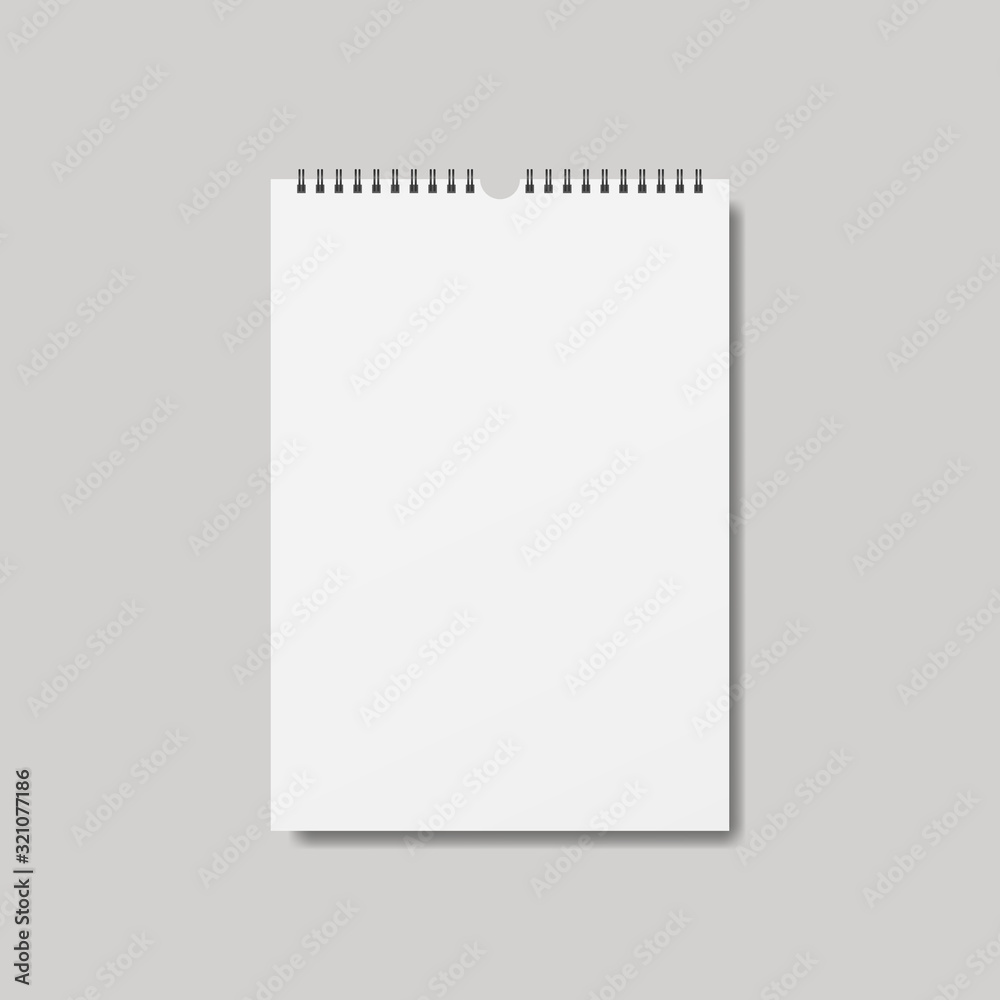 Realistic notebook, diary or book. Vector realistic closed notebook isolated on grey background. Realistic notebook, diary or book. Vector realistic closed notebook isolated on grey background.