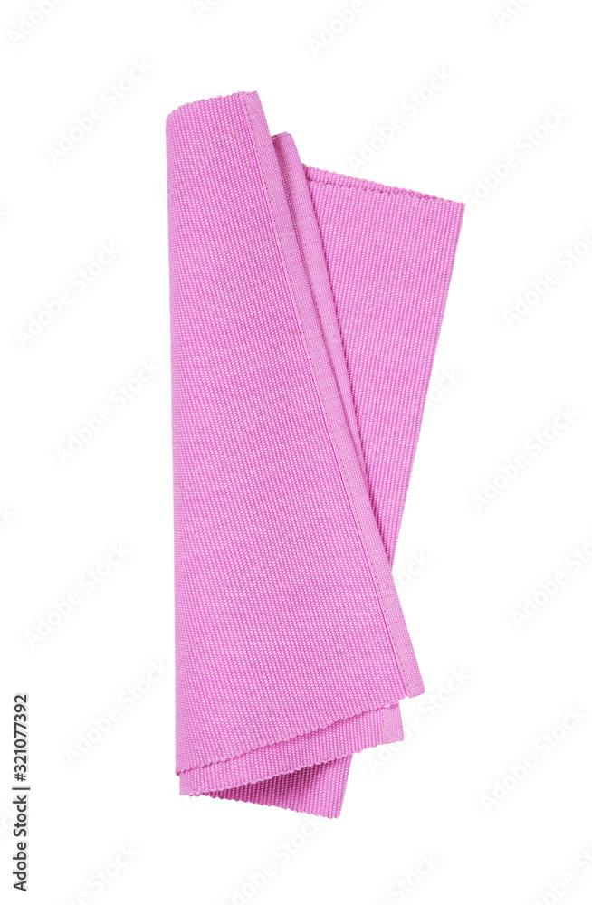 Pink woven cotton placemat Pink woven cotton placemat