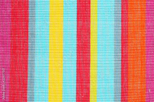 Colorful striped cotton placemat